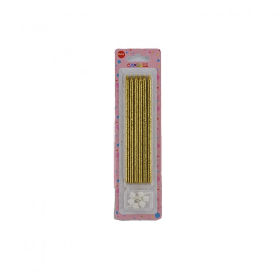 Doğum Günü Pasta Mumu Simli 6 Lı Doğum Günü Pasta Mumu Simli 6 Lı
