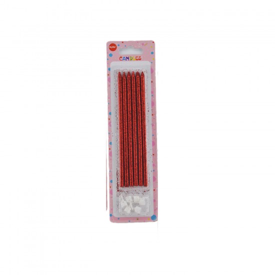 Doğum Günü Pasta Mumu Simli 6 Lı Doğum Günü Pasta Mumu Simli 6 Lı