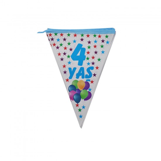 Flama 4 Yaş Yıldızlı Ve Balonlu Flama 4 Yaş Yıldızlı Ve Balonlu