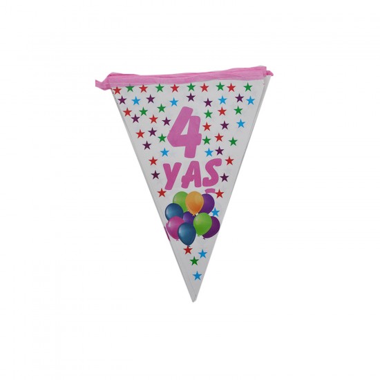 Flama 4 Yaş Yıldızlı Ve Balonlu Flama 4 Yaş Yıldızlı Ve Balonlu