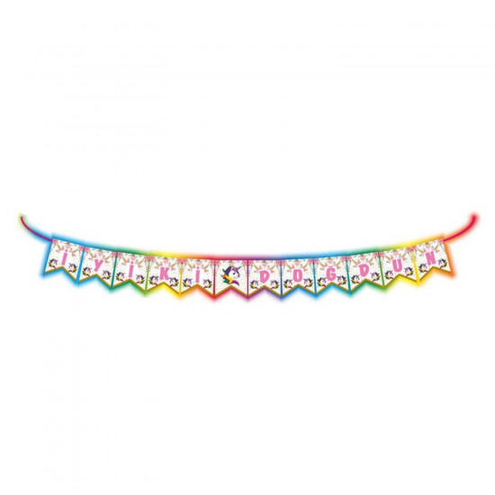 Unicorn Temalı İyiki Doğdun SİMLİ Set Uzar Yazı Unicorn Temalı İyiki Doğdun SİMLİ Set Uzar Yazı