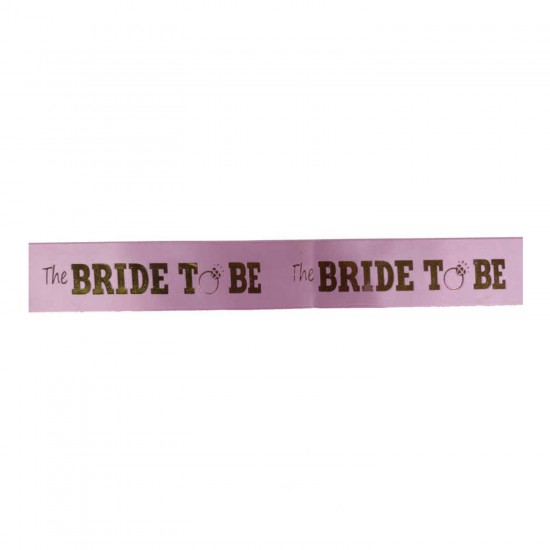 Gelin Kuşağı Altın Varaklı The Bride To Be 6 CM X 2 MT Kurdele Gelin Kuşağı Altın Varaklı The Bride To Be 6 CM X 2 MT Kurdele