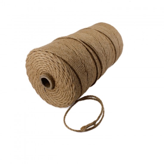 Jüt Halat Kendir 3 Mm Doğal Halat İp (30 Metre) Jüt Halat Kendir 3 Mm Doğal Halat İp (30 Metre)