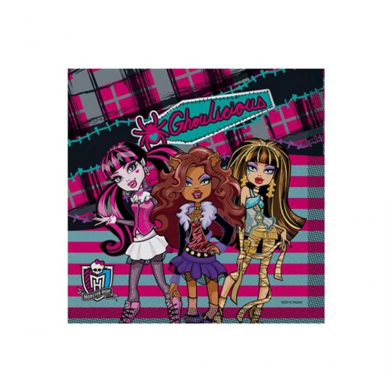 Monster High Klasik Temalı Kağıt Peçete33X33 Cm (16 Adet) Monster High Klasik Temalı Kağıt Peçete33X33 Cm (16 Adet)