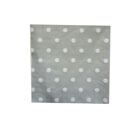 Kağıt Peçete Puantiyeli 33*33 CM (20 Adet) Kağıt Peçete Puantiyeli 33*33 CM (20 Adet)