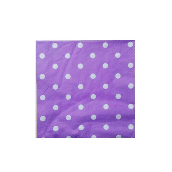 Kağıt Peçete Puantiyeli 33*33 CM (20 Adet) Kağıt Peçete Puantiyeli 33*33 CM (20 Adet)