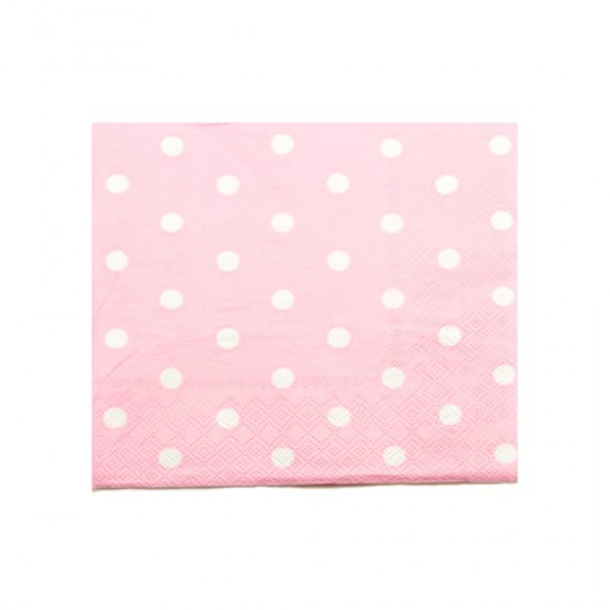 Kağıt Peçete Puantiyeli 33*33 CM (20 Adet) Kağıt Peçete Puantiyeli 33*33 CM (20 Adet)