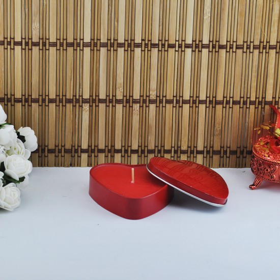 Tealight Mum Kalp Kokulu Büyük Boy Tealight Mum Kalp Kokulu Büyük Boy