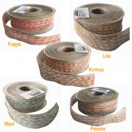 Kanaviçe Kurdele Kenarı Fitilli 2.5 CM  (10 Metre) Kanaviçe Kurdele Kenarı Fitilli 2.5 CM  (10 Metre)