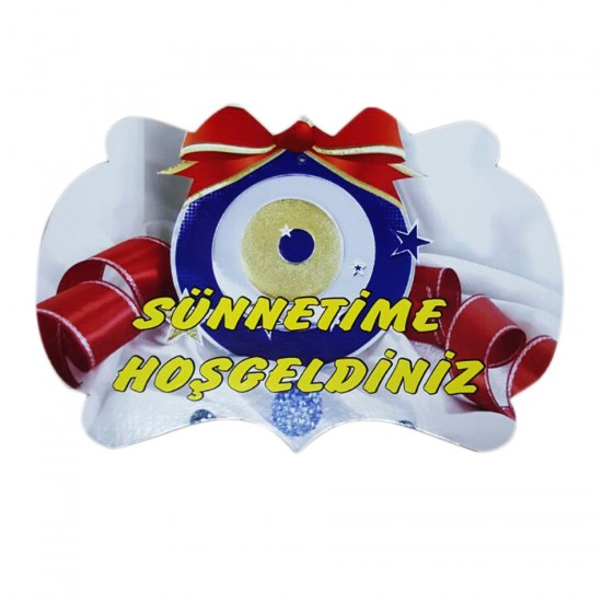 Kapı Süsü Karton Sünnetime Hoşgeldiniz Kapı Süsü Karton Sünnetime Hoşgeldiniz