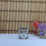 Kare Cam Oda Parfümü Şişesi  Siyah Desen Baskılı 120Cc (10 Adet)