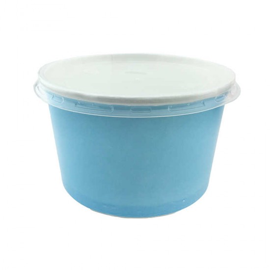 Karton Çorba Kasesi Kapaklı 11 Cm X 7 Cm (25 Adet)