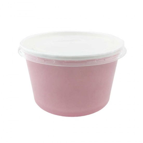 Karton Çorba Kasesi Kapaklı 11 Cm X 7 Cm (25 Adet)