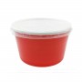 Karton Çorba Kasesi Kapaklı 11 Cm X 7 Cm (25 Adet)