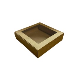 Karton Kutu Pencereli  Havlu Kutusu 25X25X5 (10 Adet) Karton Kutu Pencereli  Havlu Kutusu 25X25X5 (10 Adet)