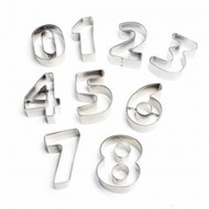 Kek Kurabiye Kalıbı Minik 0 Dan 8 Kadar 9 Parça  2.5 CM BK028