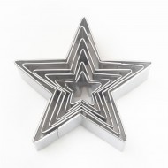 Kek Kurabiye Ve Pasta Kalıbı Metal Yıldız Model Seti 5 li BK024 Kek Kurabiye Ve Pasta Kalıbı Metal Yıldız Model Seti 5 li BK024