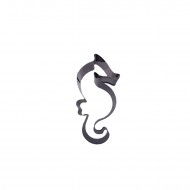 Kek Kurabiye Ve Pasta Kalıbı Metal Şekilli Deniz Atı Modeli 7X3CM