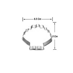 Kek Kurabiye Ve Pasta Kalıbı Metal Şekilli  Deniz Kabuğu 6.5X5 CM