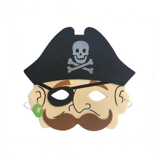 Korsan Temalı Kağıt Maske Korsan Temalı Kağıt Maske