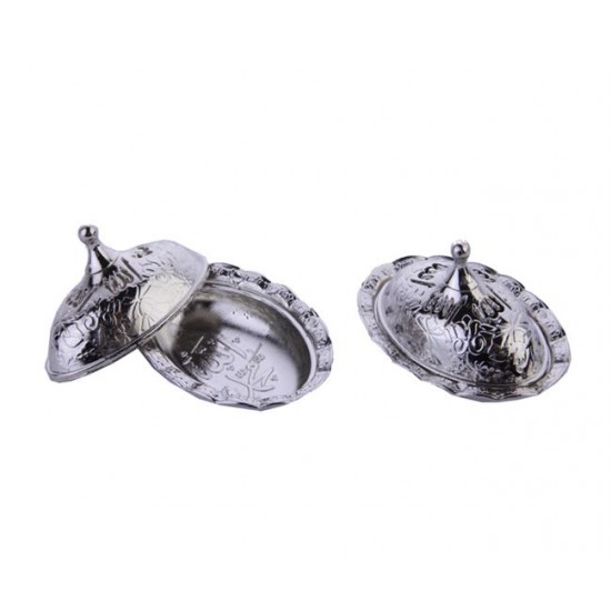 Lokumluk Oval Metal Kapağında Allah Lafzı (10 Adet) Lokumluk Oval Metal Kapağında Allah Lafzı (10 Adet)