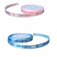 Kurdele İyiki Doğdun Yazılı 1 CM (10 Metre)