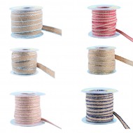 Kanaviçe Kurdele Kenarı Şeritli 4 Mm (10 Metre) Kanaviçe Kurdele Kenarı Şeritli 4 Mm (10 Metre)
