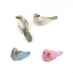 Kuş Minik Simli Köpük (50 Adet)