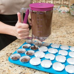 Mutfak Hamuru Dispenseri/ Ölçekli Hamur Dağıtıcı Pankek Cupcake Mutfak Hamuru Dispenseri/ Ölçekli Hamur Dağıtıcı Pankek Cupcake