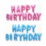 Happy Birthday Folyo Balon Pembe / Mavi Happy Birthday Folyo Balon Pembe / Mavi