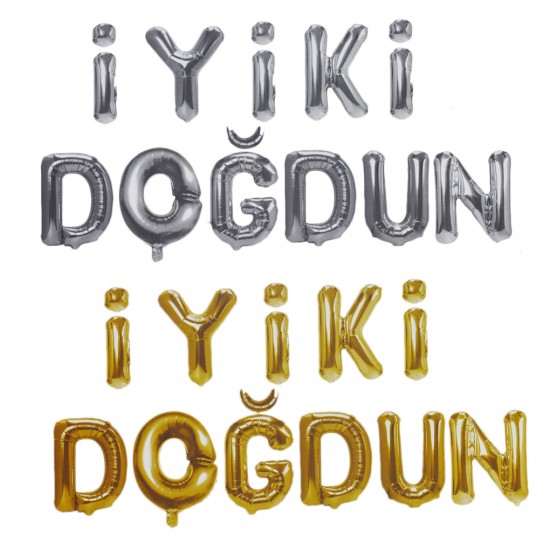 Folyo Balon İyiki Doğdun Yazılı 40 CM Folyo Balon İyiki Doğdun Yazılı 40 CM
