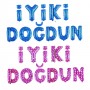 İyiki Doğdun Folyo Balon Pembe / Mavi İyiki Doğdun Folyo Balon Pembe / Mavi