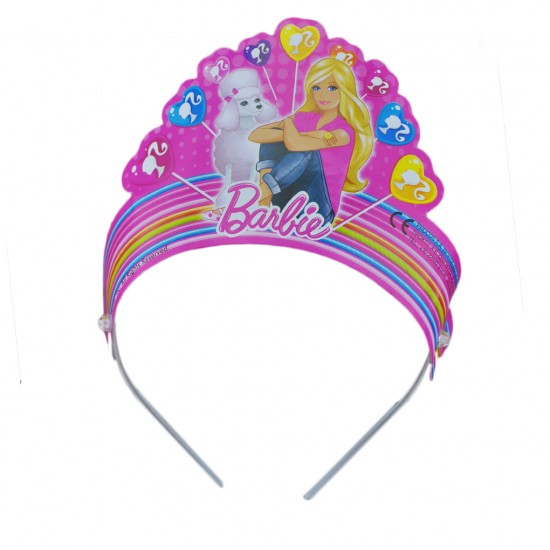 Barbie Temalı Taç (6 Adet) Barbie Temalı Taç (6 Adet)
