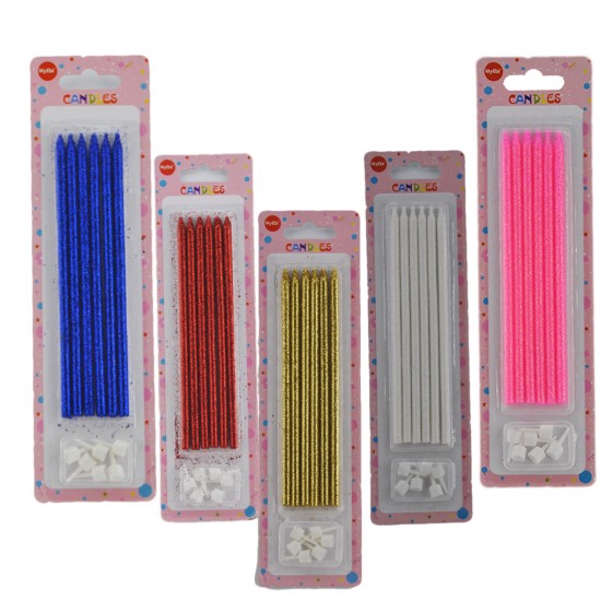 Doğum Günü Pasta Mumu Simli 6 Lı Doğum Günü Pasta Mumu Simli 6 Lı