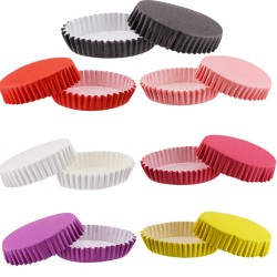 Cupcake Kalıbı Pet Kapsül Oval Model Düz Renk (100 Adet) F11 Cupcake Kalıbı Pet Kapsül Oval Model Düz Renk (100 Adet) F11