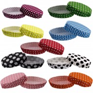 Cupcake Kalıbı Pet Kapsül Oval Model Kek Kalıbı (100 Adet) F11