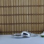 Plastik Lokumluk Oval Püsküllü Altın/Gümüş Kaplama (12 Adet)