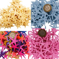 Polyester Deniz Yıldızı Minik Boy  1.5 Cm -3 Cm (100 Adet) Polyester Deniz Yıldızı Minik Boy  1.5 Cm -3 Cm (100 Adet)