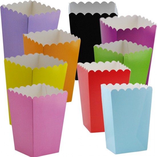 Popcorn Kutusu Karton Düz Renk (Mısır Cips Kutusu) (10 Adet) Popcorn Kutusu Karton Düz Renk (Mısır Cips Kutusu) (10 Adet)