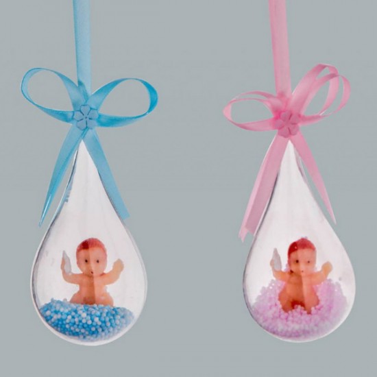 Bebek Balon İçinde Akrilik Bebek Şekeri Malzemesi  (10 Adet)