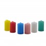 Silindir Mum Renkli 6 Cm (6 Adet)
