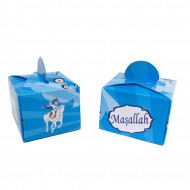 Sünnet İçin Karton Lokumluk  Çocuk Atlı Maşaallah (25 Adet) Sünnet İçin Karton Lokumluk  Çocuk Atlı Maşaallah (25 Adet)