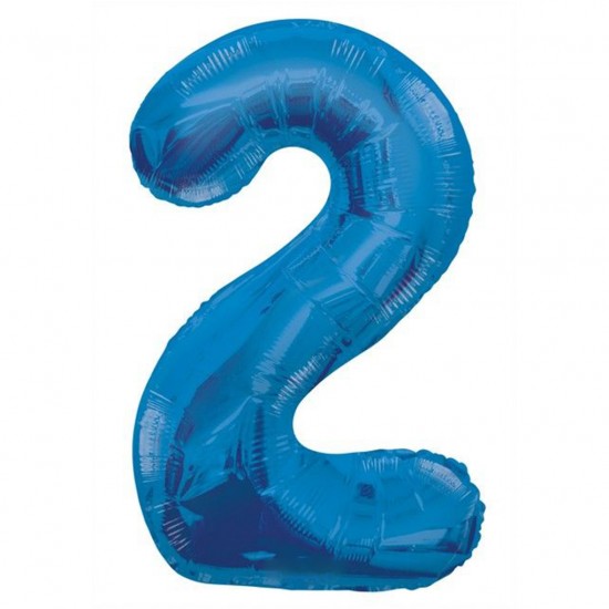 Folyo Balon Rakam 90 Cm Mavi