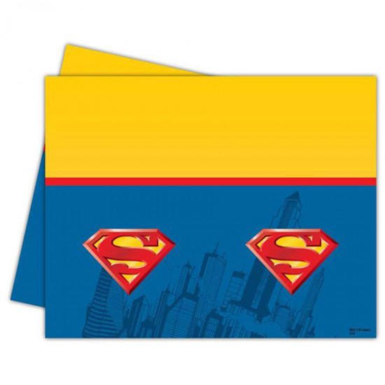 Superman Temalı Masa Örtüsü 120X180 Cm Superman Temalı Masa Örtüsü 120X180 Cm