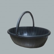 Plastik Sepet Süslenmemiş Oval Büyük Boy