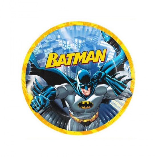 Batman Temalı Karton Tabak 23 Cm (8 Adet)