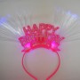Taç Plastik Happy Birithday Simli Ve Renkli Işıklı Taç Plastik Happy Birithday Simli Ve Renkli Işıklı