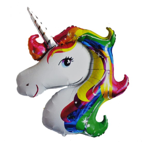 Unicorn Temalı Folyo Balon Tek Boynuzlu At 92X126 CM