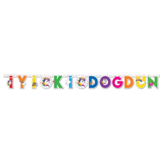 Unicorn Temalı İyiki Doğdun Set Uzar Yazı Unicorn Temalı İyiki Doğdun Set Uzar Yazı