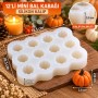 Silikon Kalıp 12’li 3 D Mini Balkabağı Model Sabun, Mum, Taş Tozu ve Beton Yapımı İçin Silikon Kalıp 12’li 3 D Mini Balkabağı Model Sabun, Mum, Taş Tozu ve Beton Yapımı İçin